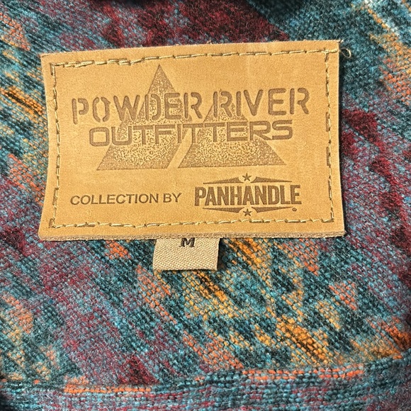 Powder River Outfitters Wool Aztec Jacquard Shirt Jacket - Picture 7 of 8